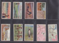 Cigarette cards, Ogden's, Boy Scouts, 2nd Series (Back in black), 9 cards, unrecorded?, nos 62,