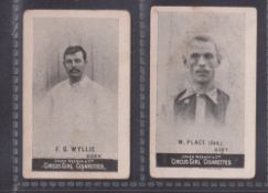 Cigarette cards, Cohen Weenen & Co, Heroes of Sport, Footballers, two cards, W. Place (Jun.) & F.