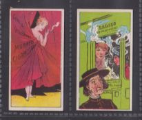 Cigarette cards, Japan, Murai Bros., Phrases & Advertisements (Back in blue with factory image)