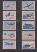 Cigarette cards, Canada, W.C. MacDonald, Playing Cards (Aeroplanes & Warships), 71 different