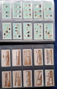 Cigarette cards, Lambert & Butler, 19 sets; Keep Fit, Winter Sports, London Characters, Motor Cars