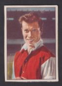 Cigarette card, Mauritius, Soiree Cigarettes, Famous Footballers, type card, no 9, Derek Tapscott,