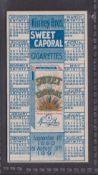 Cigarette card, USA, Kinney, Sweet Caporal Calendar, 1890-91 (gd) (1)