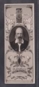Cigarette cards, Player's Bookmarks (Authors) type card, Tennyson (gd)