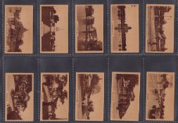 Cigarette cards, BAT Eagle Bird Brand Views of Bangkok (set 50 cards) (gd)