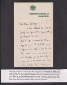 Baden-Powell (Sir Robert, 1st Baron, 1857-1941), a short, two page, handwritten thank you letter