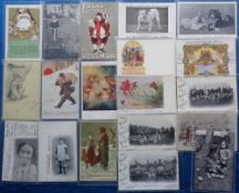 Postcards, Advertising, a mixed collection of 19 cards, with 3 Viscan food for dogs cards showing