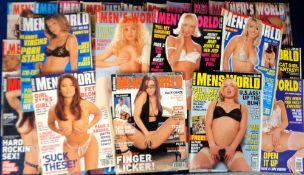 Glamour magazines, Men's World, a collection of approx. 35 adult glamour magazines, 1990's