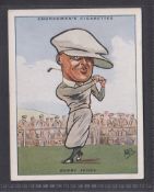 Cigarette card, Churchman Prominent Golfer (large size) no. 5 Bobby Jones (gd)