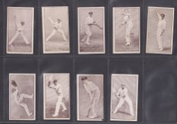 Trade cards, Barratt Australian Cricketers action series 9/16 (missing numbers 1 2 4 8 11 12 15) (
