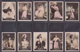 Cigarette cards, Egypt, Caravellis, Actresses, photographic cards, 25 cards from various