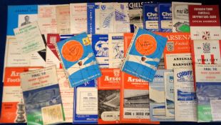 Football programmes, a collection of 35+ programmes 1950/60's including Uruguay v Hungary World