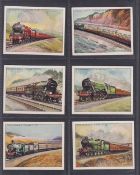 Cigarette cards, 4 sets, Churchman Large sized, Famous Railway Trains, 1st & 2nd, Landmarks 1st &