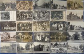 Postcards, a collection of 80+ cards of Moreton-in-the-Marsh and area, with many RPs inc. a