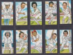 Trade cards, Ritchie & Co, Cricket Caricatures, County Players & Umpires (set, 20 cards) (ex)