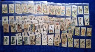 Cigarette cards, China, over 360 cards, many better issues noted, all standard size issues, a