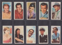 Trade cards, Barratt's, Famous Film Stars (set, 35 cards) (gd)