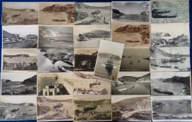 Postcards, Dorset, a comprehensive collection of over 100+ cards of Lulworth Cove, mostly showing