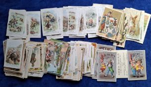 Trade cards, 200 Continental cards mainly France early 1900 Chromos from many different issuers