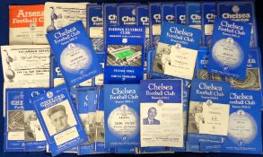 Football programmes etc, Chelsea FC, a collection of 120+ programmes, mostly 1950's home issues inc.