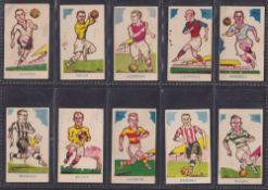 Trade cards, Donaldson's Sports Favourites, 36 cards all Footballers (staple holes as issued,