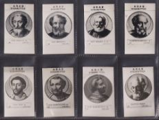 Cigarette cards, Malta, V. Camilleri, Popes of Rome, 'M' size (set, 104 cards) (two without