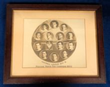 Preston North End, a photographic print showing the Division Two, 1912-13 Championship winning