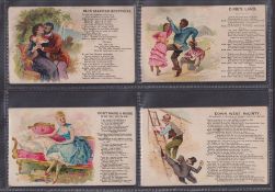 Cigarette cards, USA, Blackwell's, Durham Tobacco Co, Illustrated Songs (back with advertisement