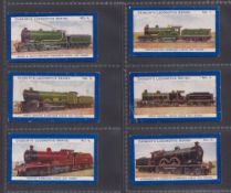 Trade cards, Railways, two sets, Cadbury's Locomotive Series (6 cards, no 2 with creased corner,