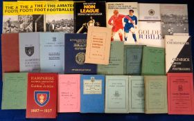 Football annuals & booklets, Non-League & Amateur selection, 25 items inc. The North Eastern