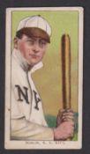 Cigarette card, USA, ATC, Baseball Series, Donlin, N.Y. Nat'l., T206, type card, Mike Donlin batting