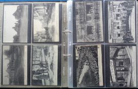 Postcards, a mixed, mainly UK selection of over 330 cards in 2 modern albums, inc. over 190 UK multi