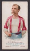 Cigarette card, USA, Allen & Ginter, The World's Champions, type card, Wrestler, J. H. McLaughlin (