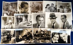 Film stills, James Cagney, a collection of 18 b/w film stills all featuring Jimmy Cagney, mostly