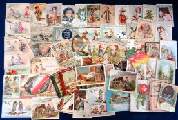 Trade cards, USA, The Great White Sewing Machine, a collection of approx. 100 early advertising