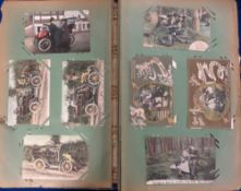 Postcards, Comic, a mix of approx. 190 cards in dilapidated vintage album. Artists include Wain (4),
