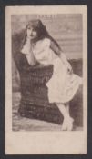 Cigarette card, Drapkin & Millhoff, Pretty Girl Series, BAGG', type card, 'Denise', back rubber