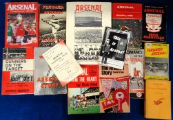 Football books & booklets, Arsenal FC, a collection of 13 items inc. 'Let's Talk About Arsenal