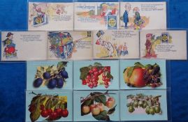Postcards, Advertising, a selection of 13 advertising cards inc. 7 cards from the 'Happy Thought'