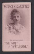 Cigarette card, Taddy, Actresses, Collotype, type card, Miss Gertrude Wilson (gd) (1)