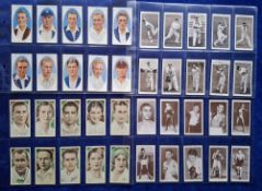 Cigarette cards, 11 sets, Sport related; Churchman Boxing Personalities, Ardath Cricket Tennis Golf,