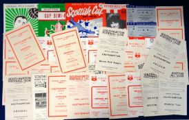 Football programmes, Southampton FC, a collection of 34 home reserve programmes, all single sheets &