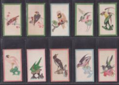 Cigarette cards, Wills Ruby Queen Birds of the East (mixed colour borders) (set 50 cards) (fair/gd)