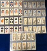 Cigarette cards, Cricket, five sets, Carreras, Cricketers (30 cards), Cricketers (50 cards, Brown