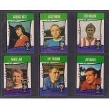 Trade cards A&BC Gum, Footballers Star Players (set 55 cards) including George Best, Bobby Charlton,