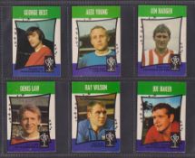 Trade cards A&BC Gum, Footballers Star Players (set 55 cards) including George Best, Bobby Charlton,