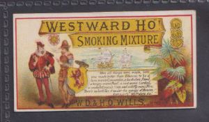 Cigarette card, Wills Advertisement card, Wills handbook ref W1/E no.6 Westward Ho Horizontal