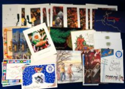 Scottish Football Christmas Cards, a collection of approx. 50 Scottish Christmas cards, 1990's