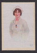 Tobacco silk, Robert Sinclair, Red Cross Nurse, 'X' size (vg) (1)