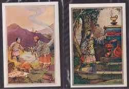 Trade cards, 2 sets, Sainsbury's Puss in Boots (P sized 6 cards), plus a similar style anonymous set